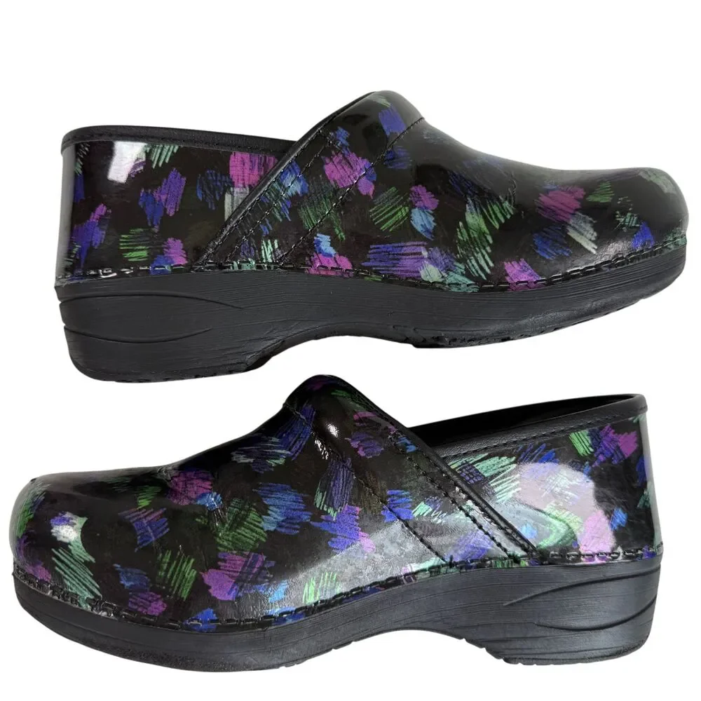 Dansko Pro XP 2.0 Colored Pen Leather Clogs Shoes 39 US 8.5 - 9 Slip Resistant